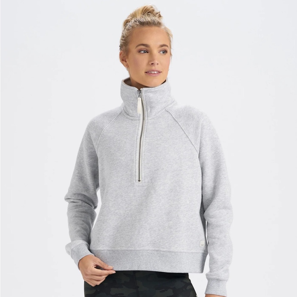 Vuori Gray Quarter-Zip Jacket